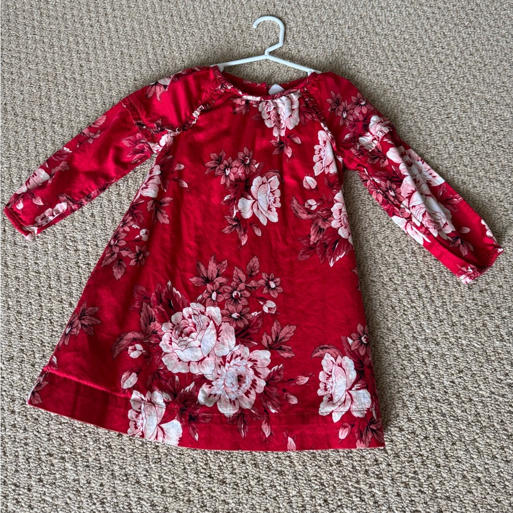 GAP Red and White Floral Dress